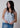 The Clare A Line Tank Top - Light Blue