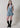 The Delilah Halter Denim Romper - Light Blue