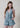 The Delilah Halter Denim Romper - Light Blue