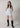 The Delilah Halter Denim Romper - White
