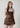 The Victoria Ruffled Cami - Brown