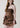 The Victoria Ruffled Cami - Brown