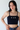 Navy USA Crop Top