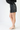 Front Wrap Black PU Skort