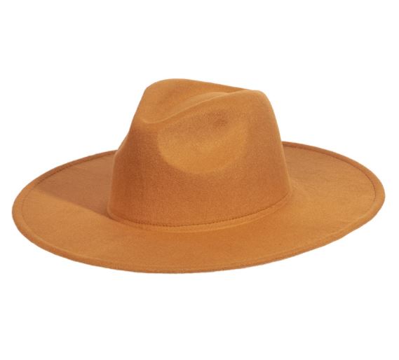 Wide Brim Rancher Hat In Pink