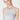 high neck ribbed crop tank top light gray