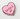 single af candy heart shaped sticker