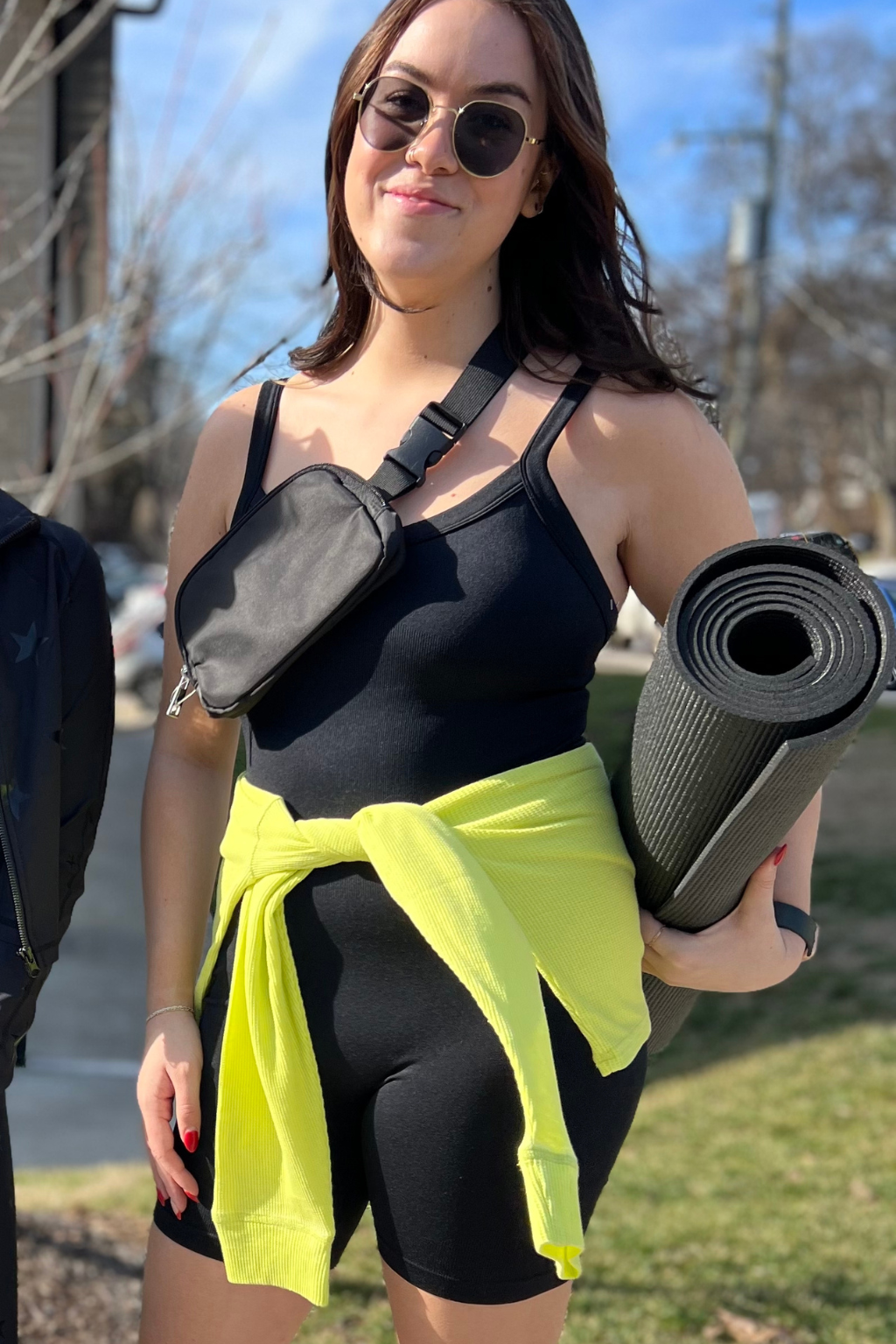 This is an absolute must for athleisure wear, on its own with a flannel or even under a cute dress for a locked and loaded feel.  This comes in handy for so many reasons, you will for sure want to snag one up!